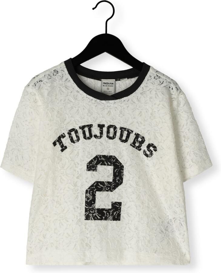 INDIAN BLUE JEANS Meisjes Tops & T-shirts T-shirt Lace Ecru