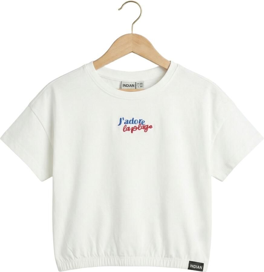 INDIAN BLUE JEANS Meisjes Tops & T-shirts T-shirt Page Wit