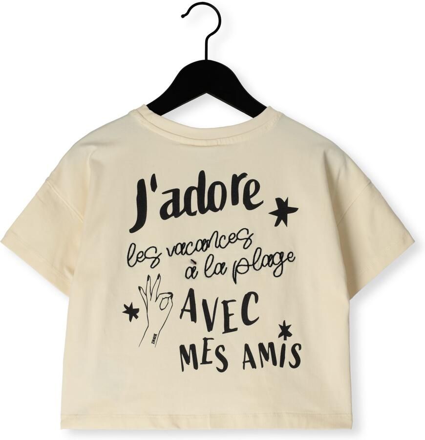 INDIAN BLUE JEANS Meisjes Tops & T-shirts T-shirt Wide Cropped Creme - Foto 2