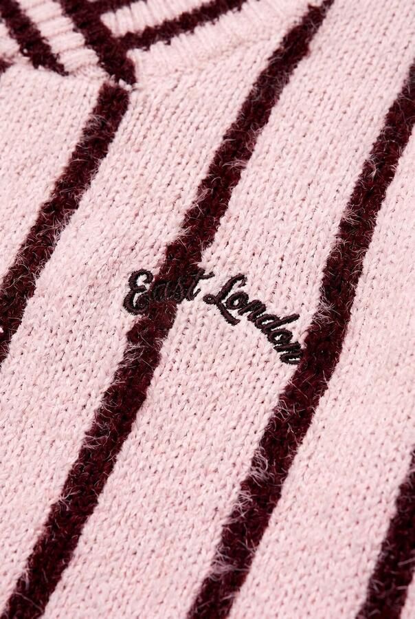 INDIAN BLUE JEANS Meisjes Truien & Vesten Knitwear Fuzzy Stripe Lichtroze