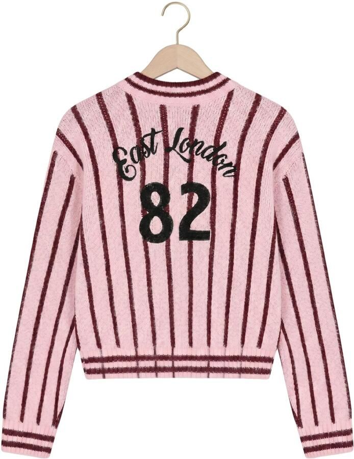 INDIAN BLUE JEANS Meisjes Truien & Vesten Knitwear Fuzzy Stripe Lichtroze - Foto 2