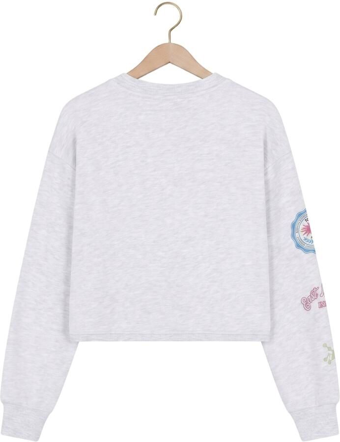 INDIAN BLUE JEANS Meisjes Truien & Vesten Sweater Patches Lichtgrijs - Foto 2