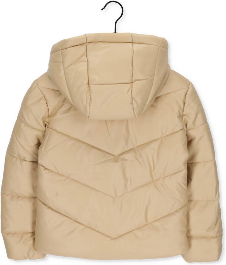 Indian Blue Jeans Zand Gewatteerde Jas Short Jacket Pu Puffer