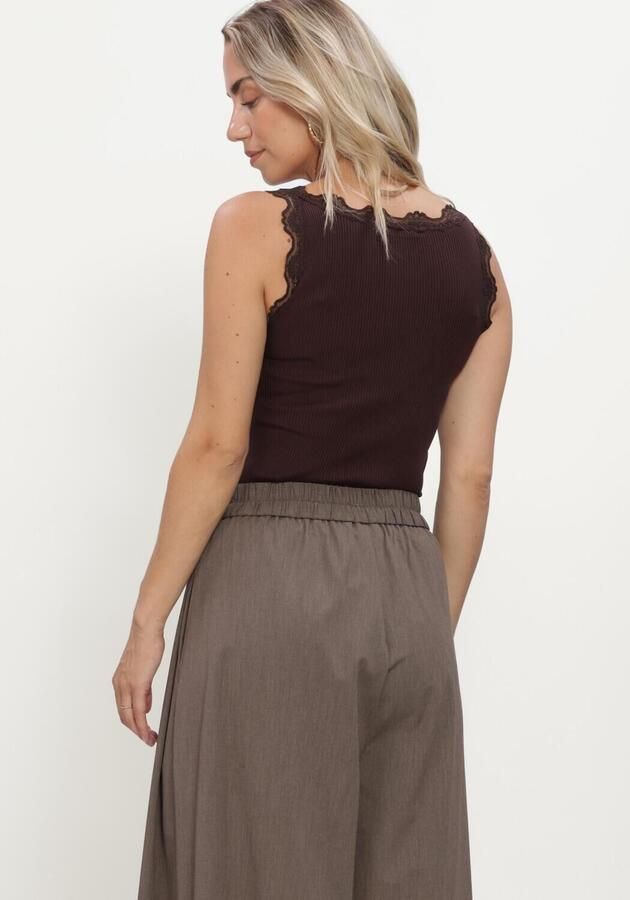 INWEAR Dames Blouses Aggieiw Vincent Knot Blouse Bruin - Foto 2
