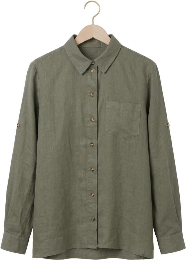 INWEAR Dames Blouses Dilanaiw Classic Shirt Khaki - Foto 2