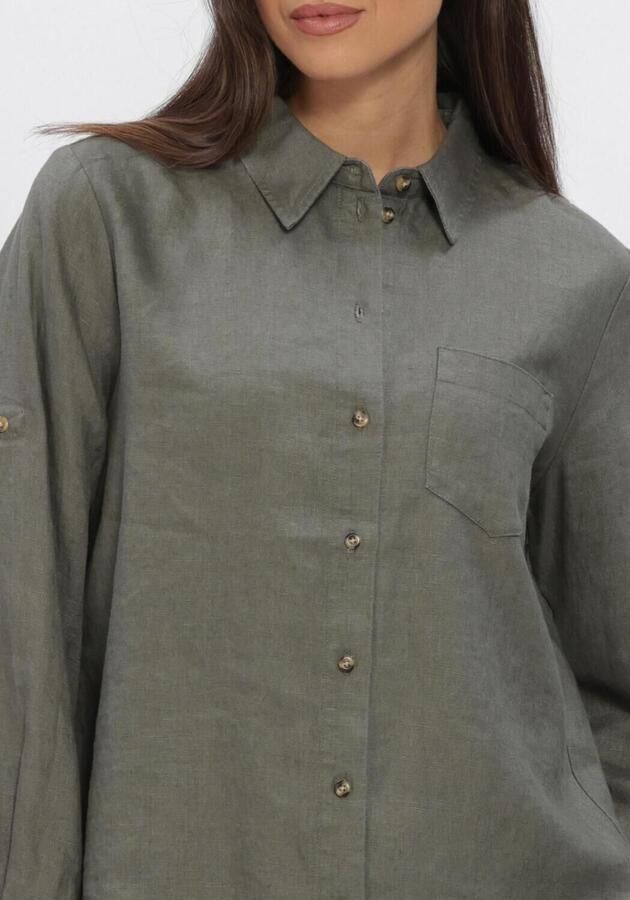 INWEAR Dames Blouses Dilanaiw Classic Shirt Khaki - Foto 4