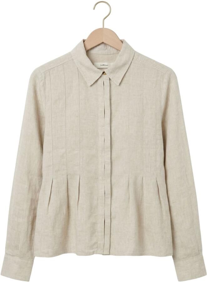 INWEAR Dames Blouses Dilanaiw Pleated Shirt Beige - Foto 2