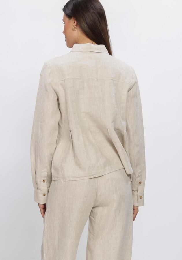 INWEAR Dames Blouses Dilanaiw Pleated Shirt Beige - Foto 3