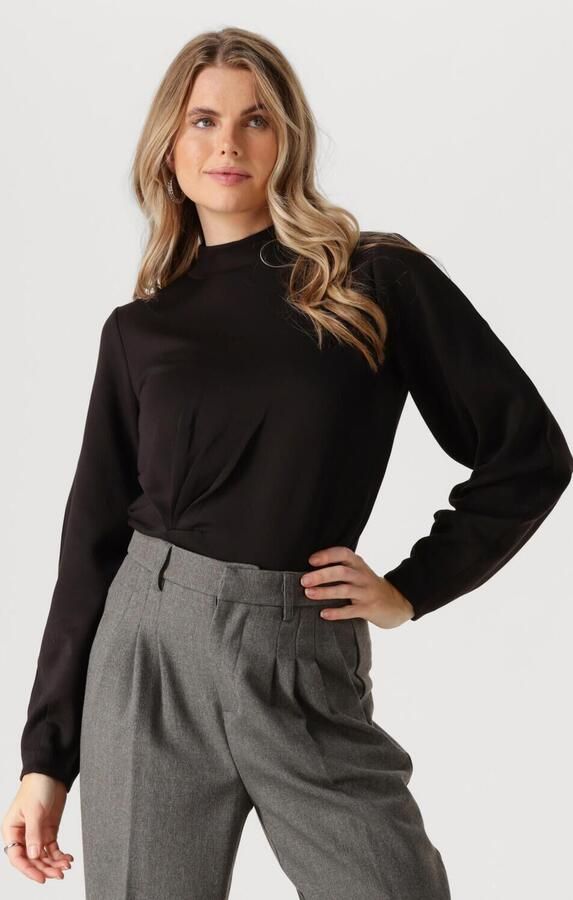 InWear Zwarte Gedrapeerde Blouse Top & T-Shirt Black Dames - Foto 4