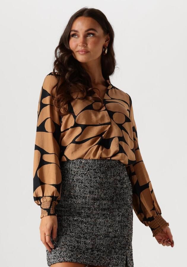 INWEAR Dames Blouses Mettaiw Blouse Bruin - Foto 4