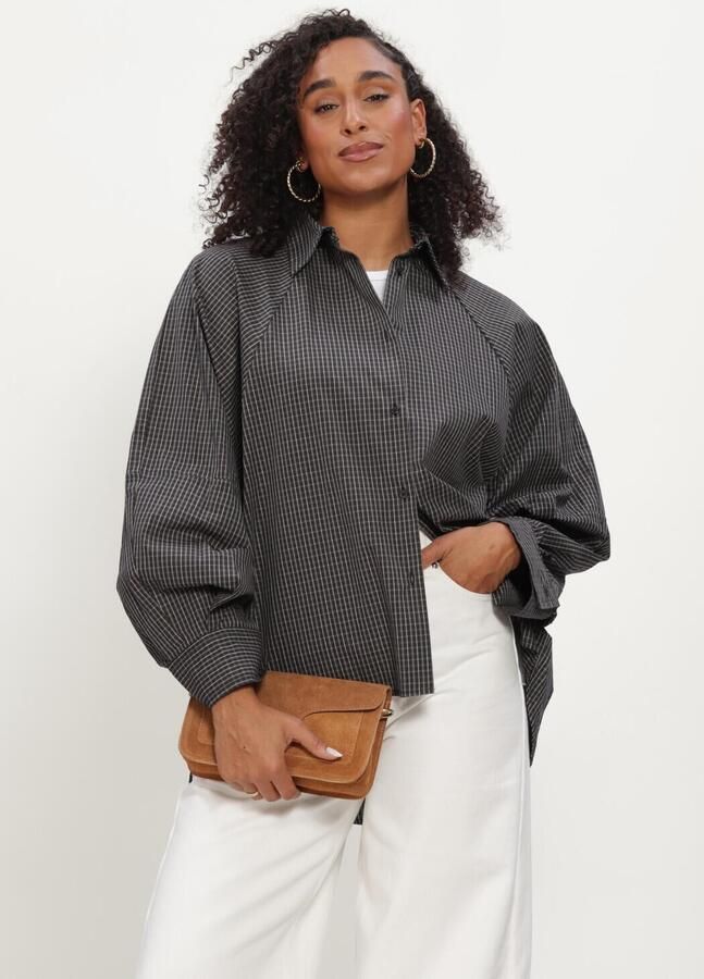 INWEAR Dames Blouses Millesiw Loose Shirt Donkergrijs