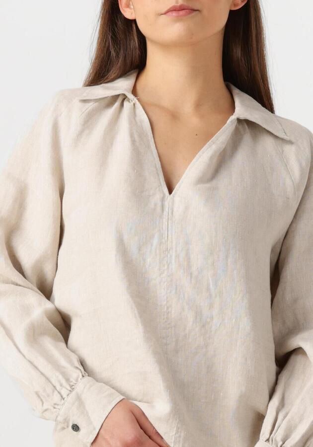InWear Linnen Blouse Haze Melange Beige Dames - Foto 2