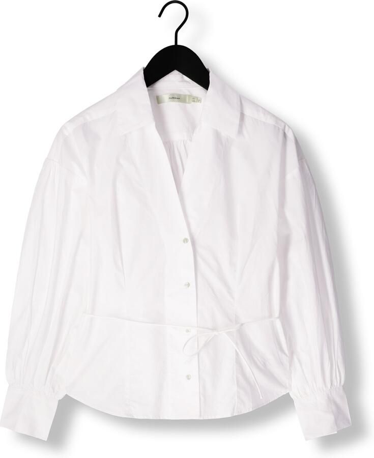 InWear Feminine Shirt Blouse met Pofmouwen White Dames