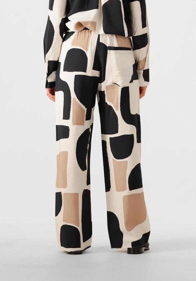 InWear Neutral Soft Blocks Wijde Pijp Broek Multicolor Dames