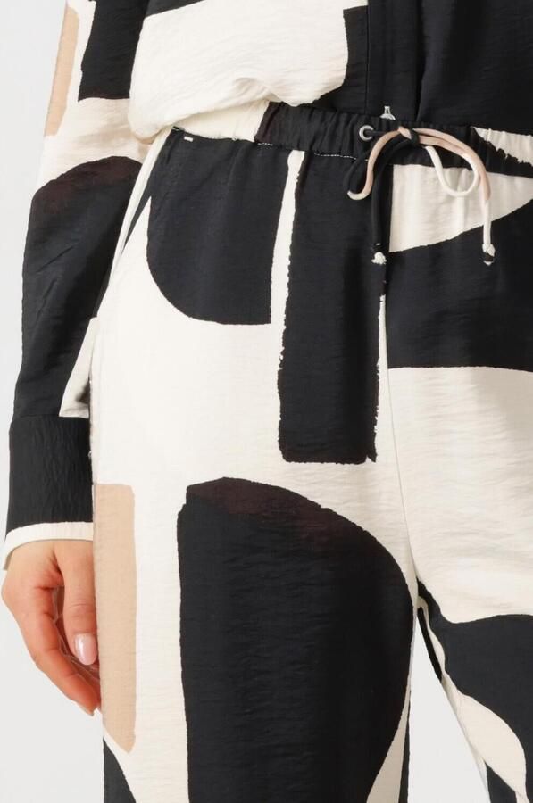 InWear Neutral Soft Blocks Wijde Pijp Broek Multicolor Dames - Foto 2