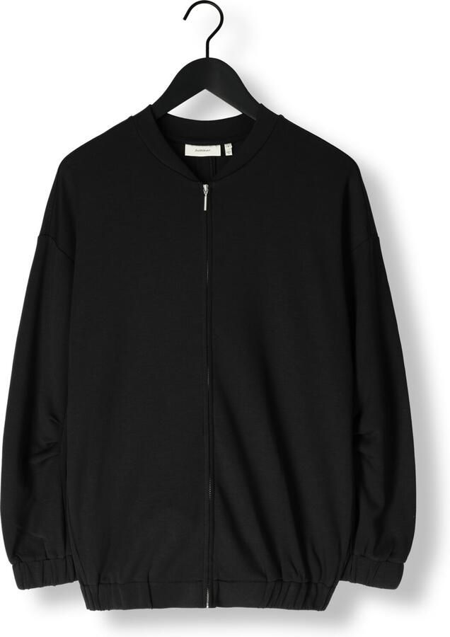 InWear Zwarte Bomber Sweatshirt met Rits Black Dames