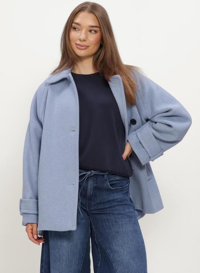 INWEAR Dames Jassen Thoraiw Minona Coat R Lichtblauw
