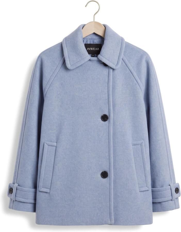 INWEAR Dames Jassen Thoraiw Minona Coat R Lichtblauw - Foto 2