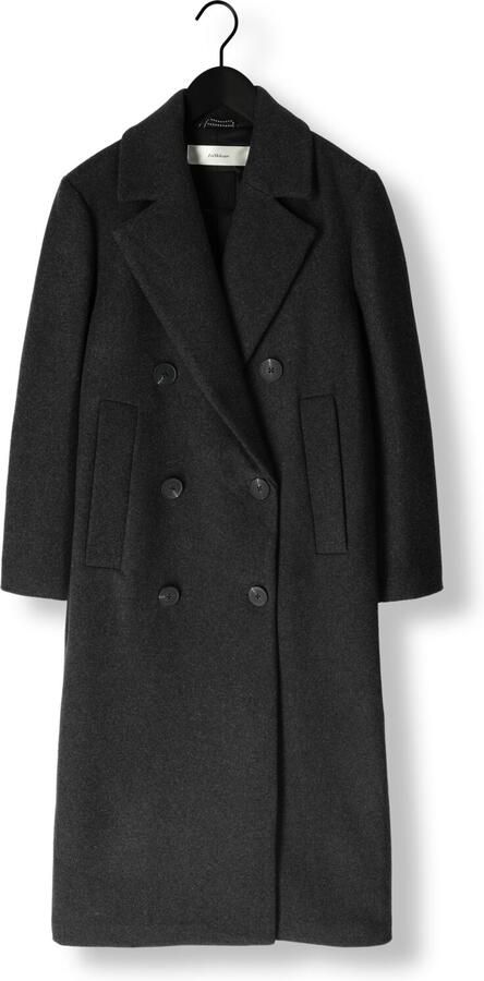 INWEAR Dames Jassen Yunah Iw Long Coat Donkergrijs - Foto 3