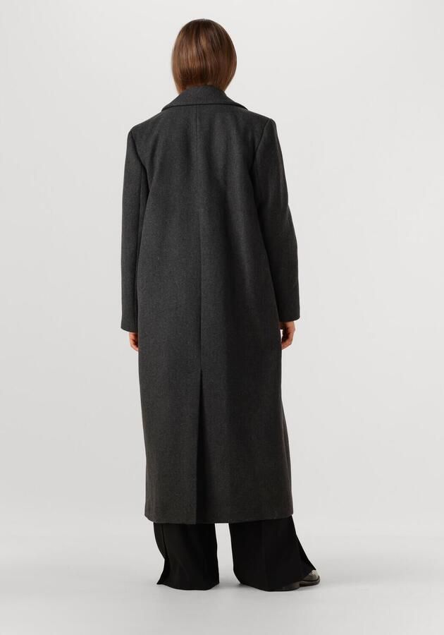 INWEAR Dames Jassen Yunah Iw Long Coat Donkergrijs