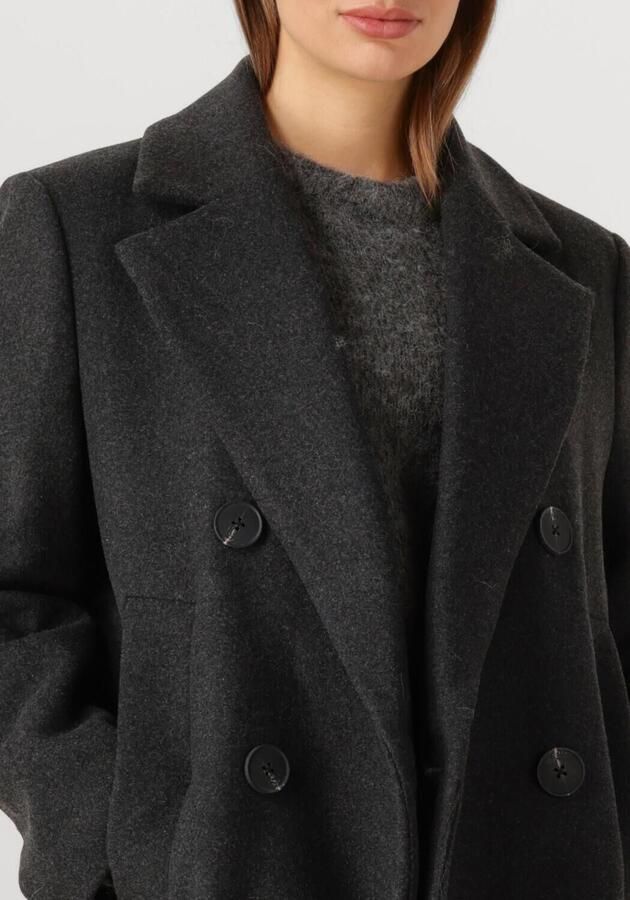 INWEAR Dames Jassen Yunah Iw Long Coat Donkergrijs - Foto 2