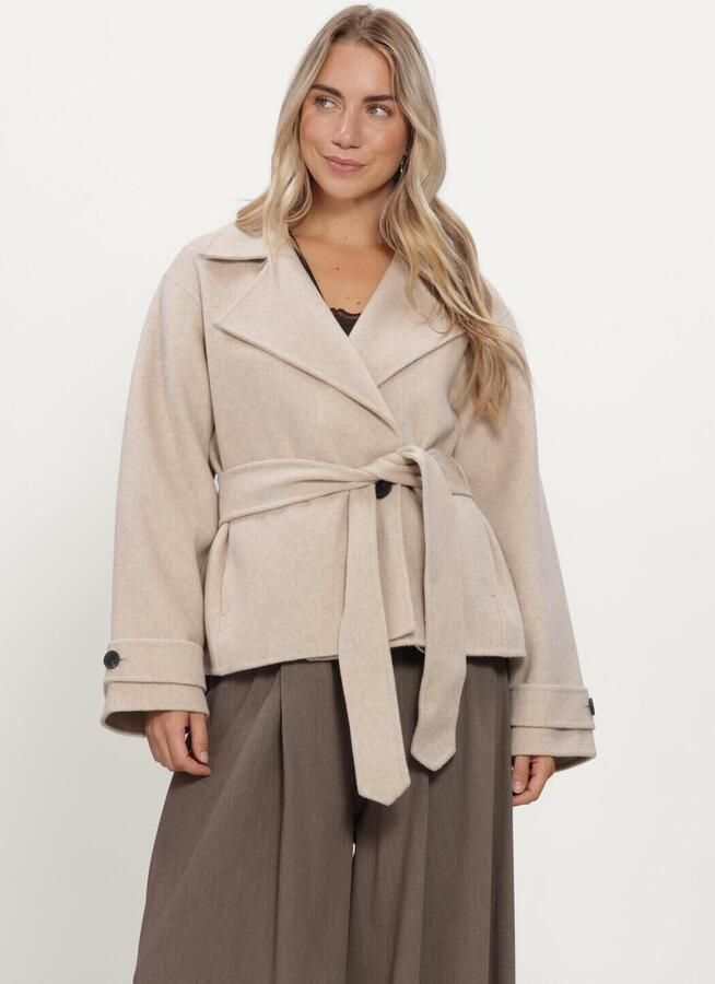 INWEAR Dames Jassen Zillaiw Short Coat Beige