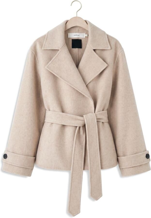 INWEAR Dames Jassen Zillaiw Short Coat Beige - Foto 4