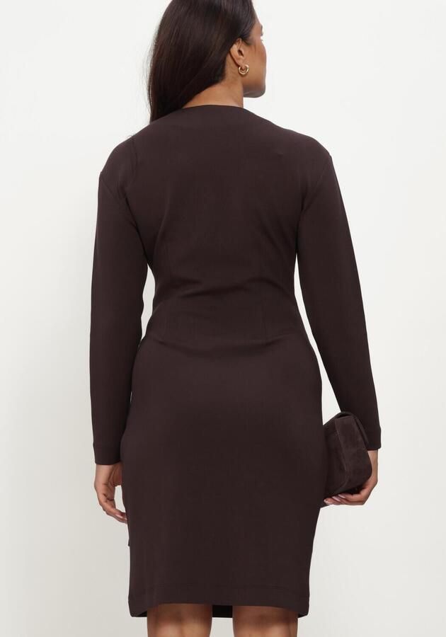 INWEAR Dames Jurken Aggieiw Vincent Knot Dress Bruin - Foto 3