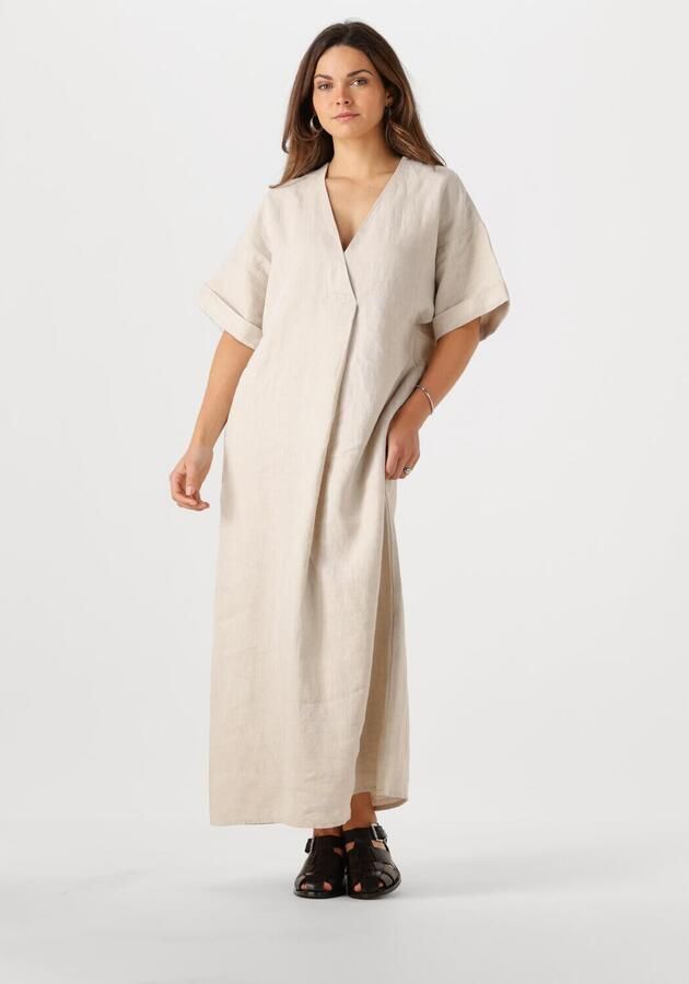 InWear Haze Melange Jurk met Wijde Mouwen Beige Dames - Foto 4