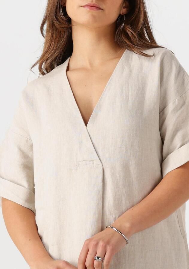 InWear Haze Melange Jurk met Wijde Mouwen Beige Dames