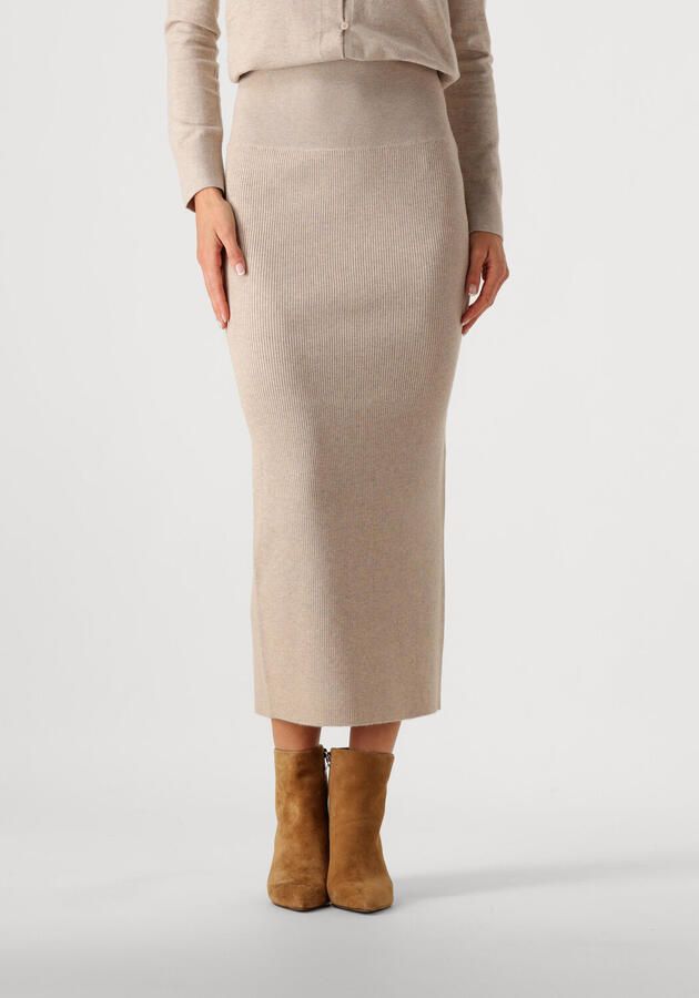 InWear Beige Rib Rok voor Vrouwen Beige Dames - Foto 4