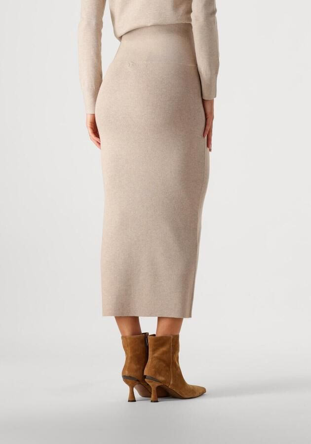 InWear Beige Rib Rok voor Vrouwen Beige Dames