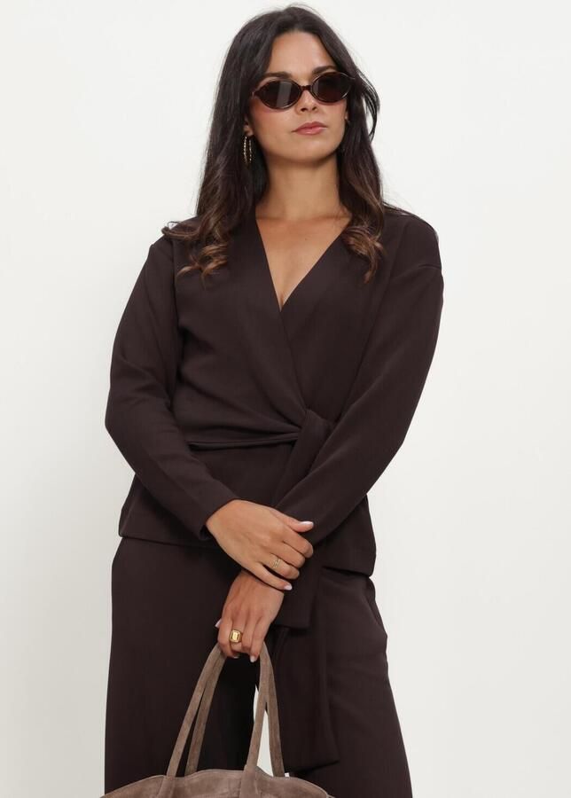 INWEAR Dames Tops & T-shirts Aggieiw Vincent Knot Blouse Bruin