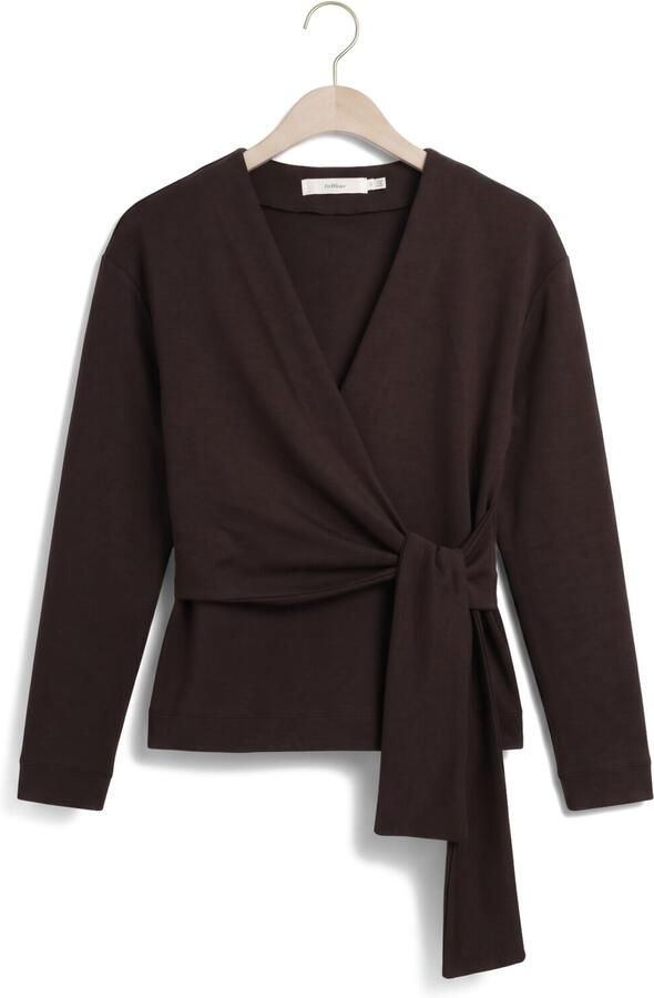 INWEAR Dames Tops & T-shirts Aggieiw Vincent Knot Blouse Bruin - Foto 4
