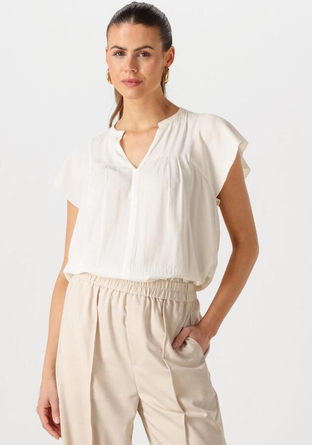 InWear Witte Whisper Top met V-hals White Dames - Foto 4