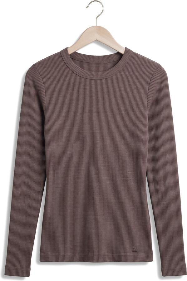 INWEAR Dames Tops & T-shirts Dagnaiw Melange T-shirt Ls Bruin - Foto 4