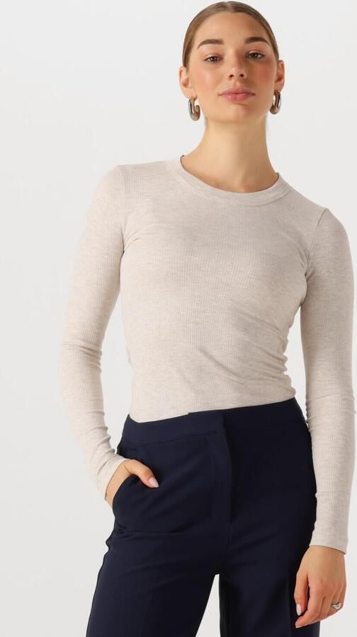 INWEAR Dames Tops & T-shirts Dagnaiw Melange T-shirt Ls Creme - Foto 4