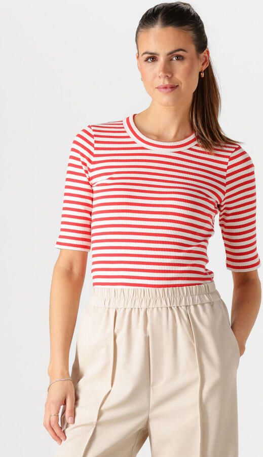 INWEAR Dames Tops & T-shirts Dagnaiw Striped T-shirt Rood - Foto 4