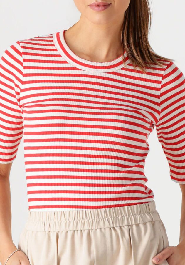 INWEAR Dames Tops & T-shirts Dagnaiw Striped T-shirt Rood