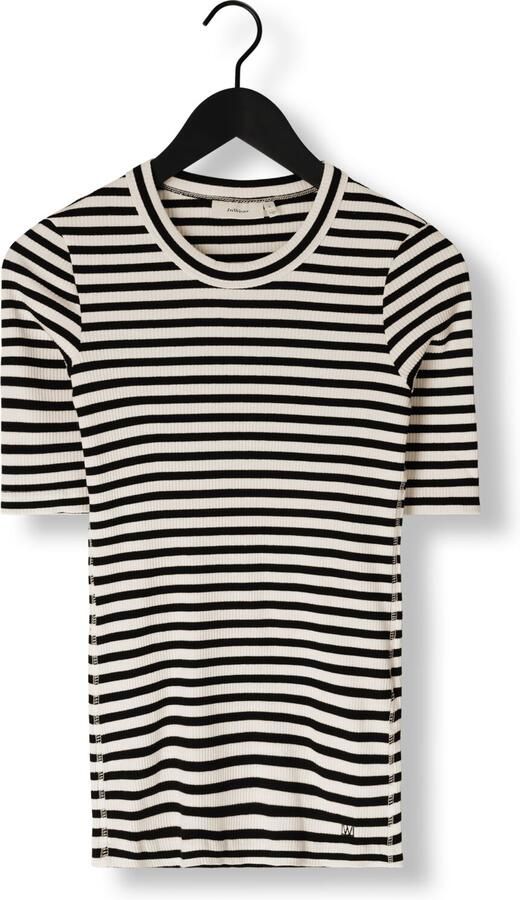 InWear Gestreepte T-shirt Top in Zwart Whisper White Multicolor Dames - Foto 3