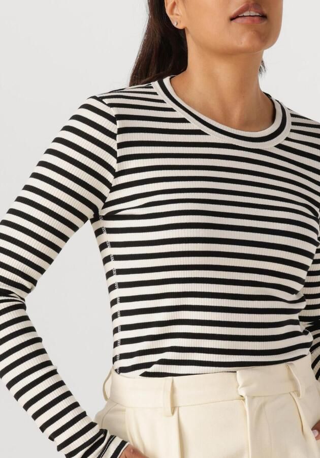 InWear Gestreepte Longsleeve Top 30108561 Zwart Wit Multicolor Dames - Foto 2