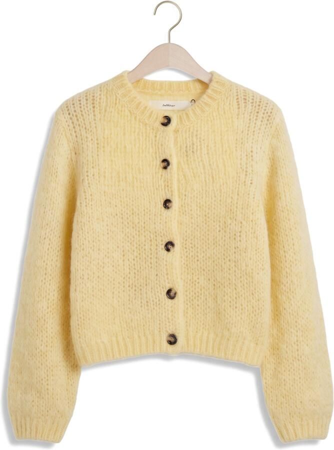 INWEAR Dames Truien & Vesten Jetraiw Cardigan Geel - Foto 2