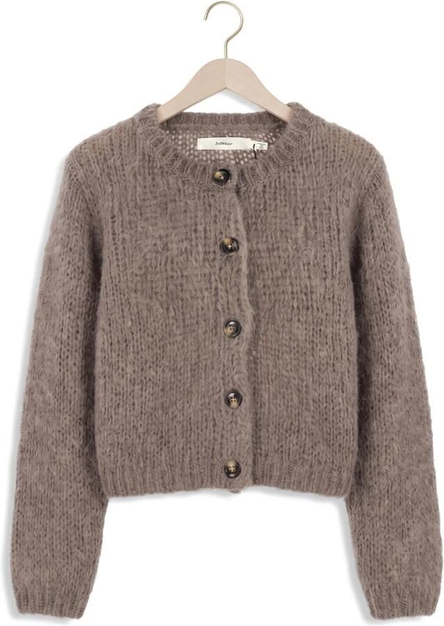 INWEAR Dames Truien & Vesten Jetraiw Cardigan Taupe - Foto 2