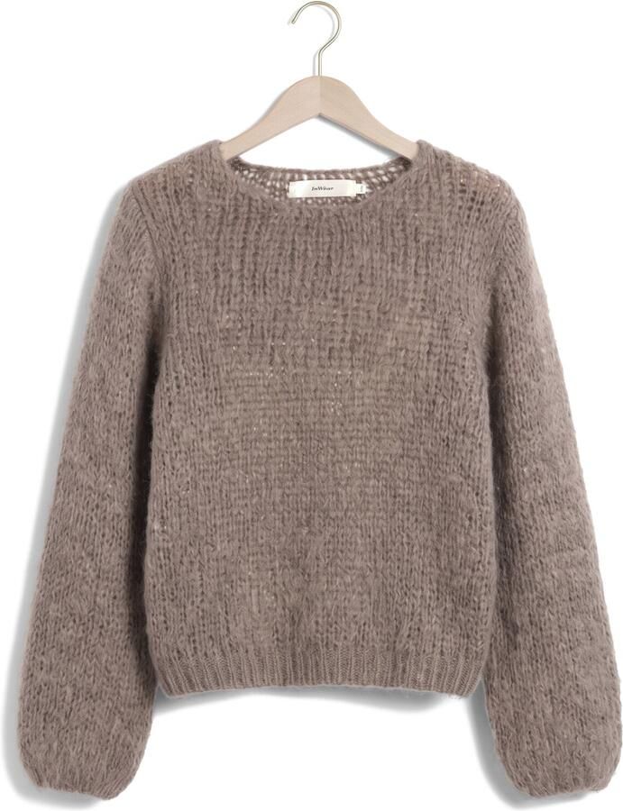 INWEAR Dames Truien & Vesten Jetraiw Pullover Taupe - Foto 2