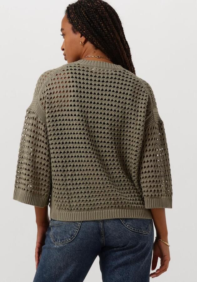 InWear Cool Hole Pattern Knit Sweater Beige Dames - Foto 2