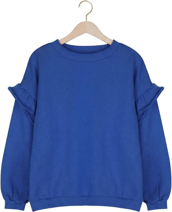 JACKY SUE Meisjes Truien & Vesten Lois Ruffle Sweater Blauw