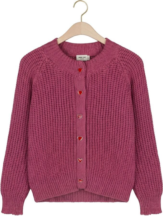 JACKY SUE Meisjes Truien & Vesten Lovi Hand Knitted Cardigan Roze