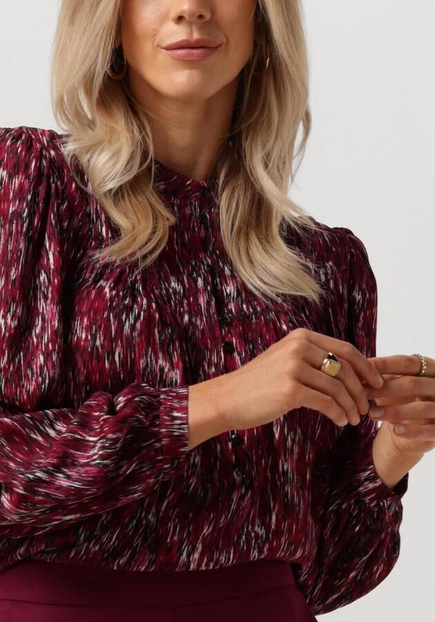 JANICE Dames Blouses Blouse Dames Viscose Miles Paars - Foto 3