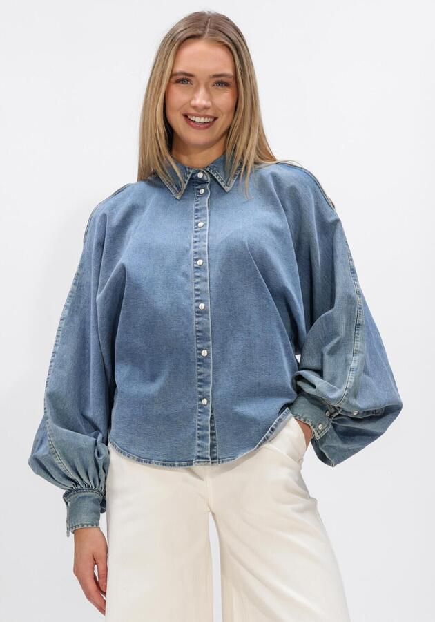 JANICE Dames Blouses Stone 786 Blauw