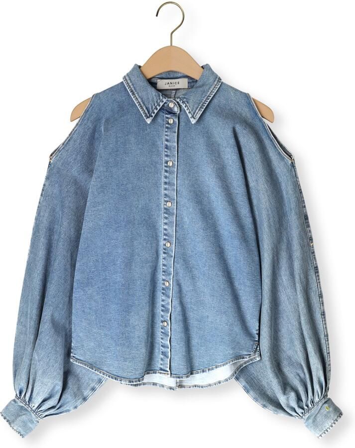 JANICE Dames Blouses Stone 786 Blauw - Foto 2